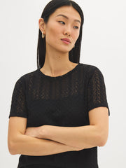 Crochet Short Sleeve Top