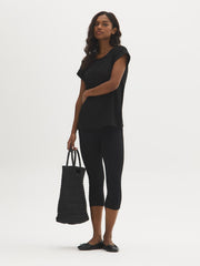 Eyelet Dolman Sleeve Tee