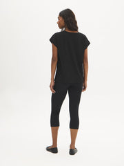 Eyelet Dolman Sleeve Tee