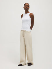 Cotton-Blend Ribbed Tank Top