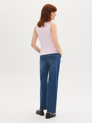 Double Layer Scoop Neck Tank Top