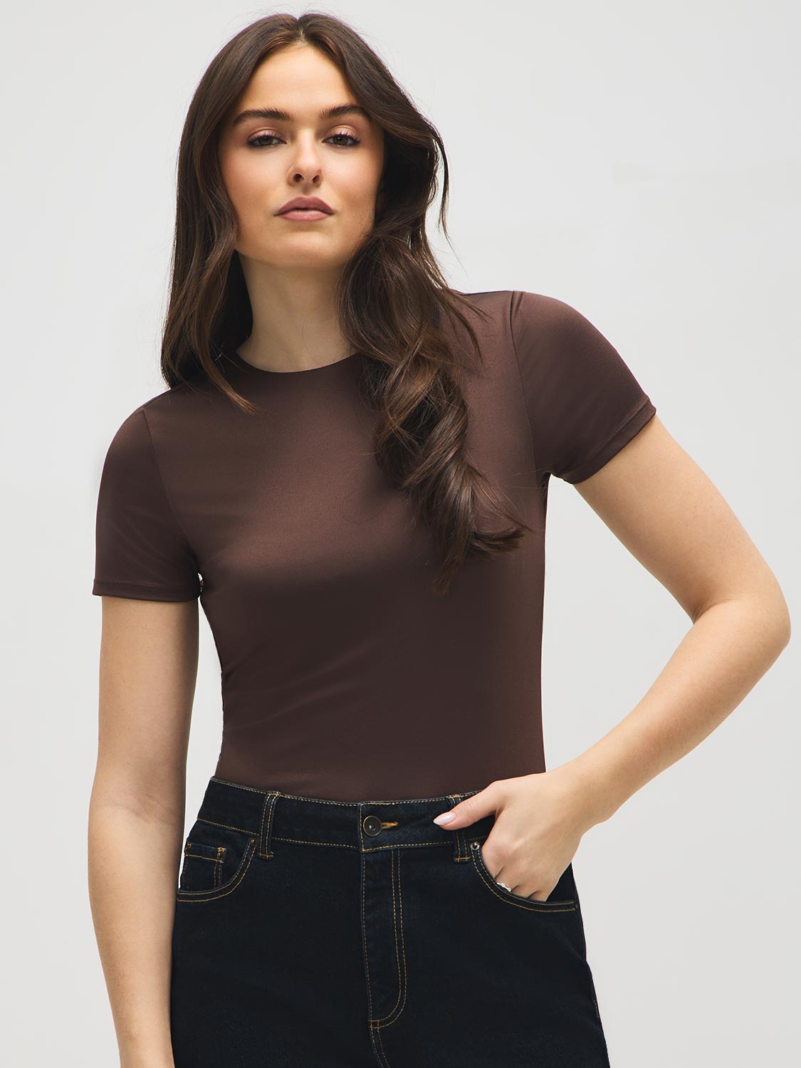 Double Layer Crew Neck T-Shirt