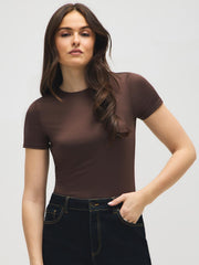 Double Layer Crew Neck T-Shirt