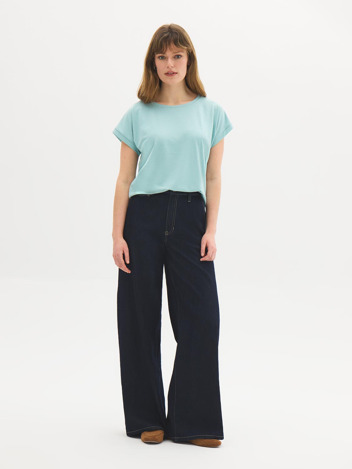 Cuffed Dolman Sleeve T-Shirt