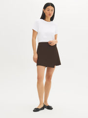 Cotton-Blend Ribbed Tee