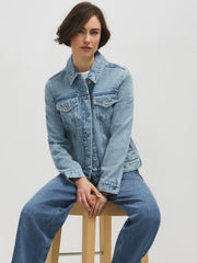 Cotton-Blend Jean Jacket