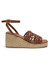 Faux Leather Woven Sandals