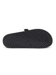 Faux Leather Slide Sandals