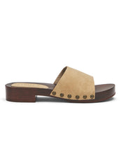 Soft Faux Leather Platform Clogs