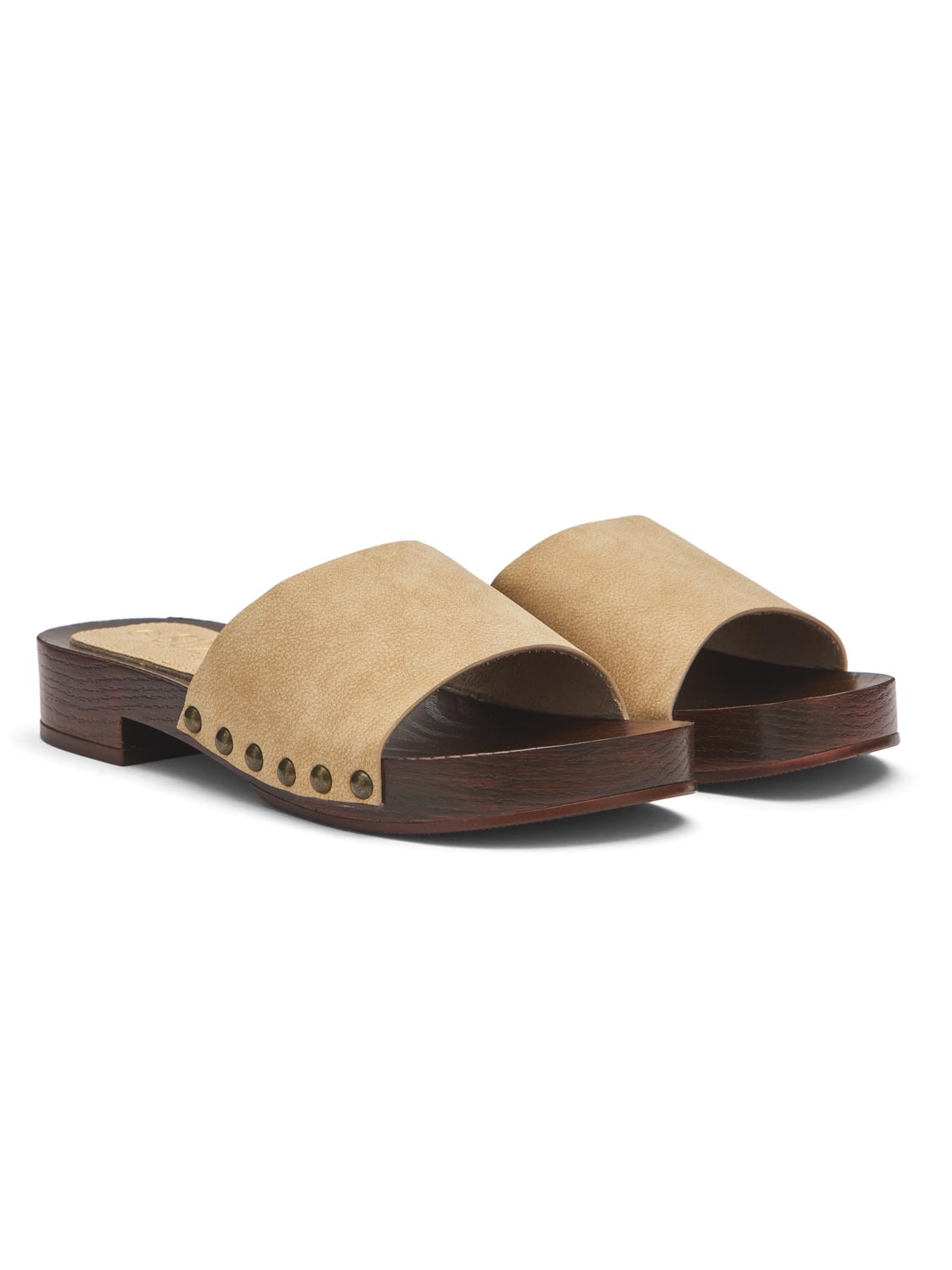 Soft Faux Leather Platform Clogs