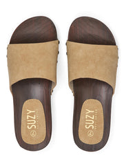 Soft Faux Leather Platform Clogs