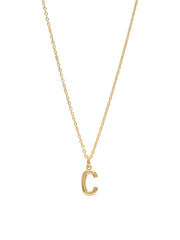 Boxed 'C' Initial Necklace