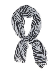 Zebra Print Pashmina Scarf