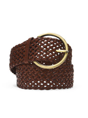 Braided Faux Leather Belt