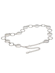 Silver Metal Chain Belt