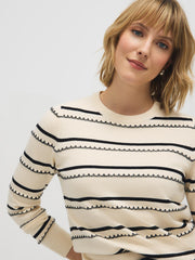 Striped Whipstitch Sweater