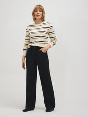 Striped Whipstitch Sweater