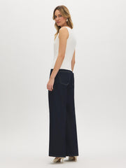 Sleeveless Cowl Neck Double Layer Top