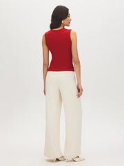 Twist Neck Sleeveless Top