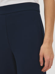 Crepe Straight-Leg Pants