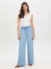 Denim Wide-Leg Pants