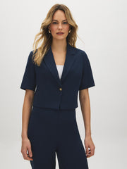 Short Sleeve Cropped Blazer