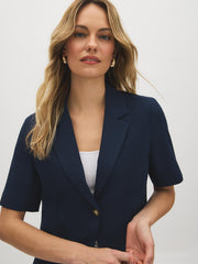 Short Sleeve Cropped Blazer