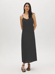 Polka Dot Midi Slip Dress