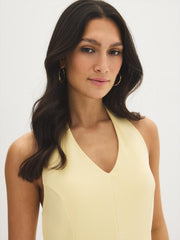 V-Neck Halter Mini Dress