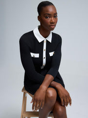 Colour Block Shirt Dress
