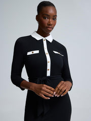 Colour Block Shirt Dress