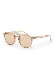 Aviator Style Clear Frame Sunglasses