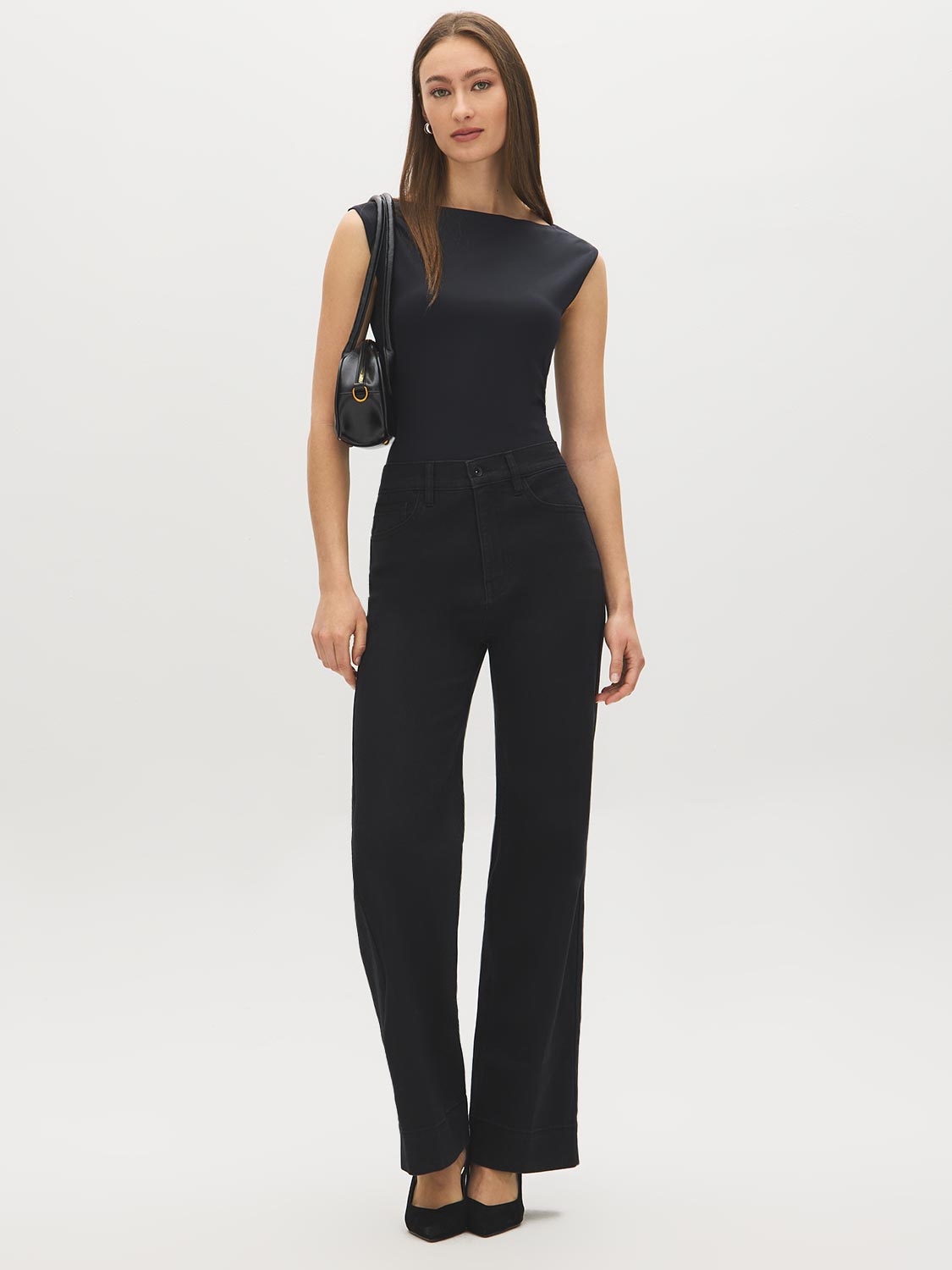 Double Layer Boat Neck Top
