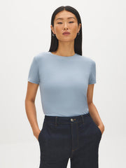 Double Layer Crew Neck Top