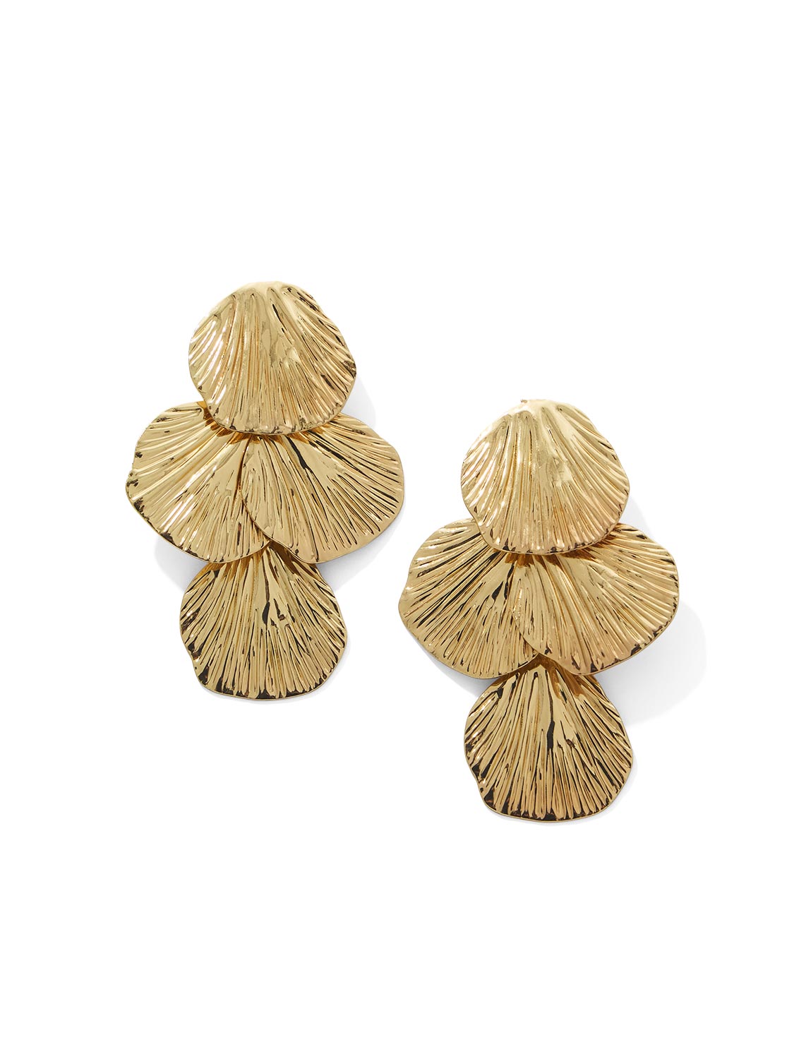 Multi-Layer Fin Detail Earrings