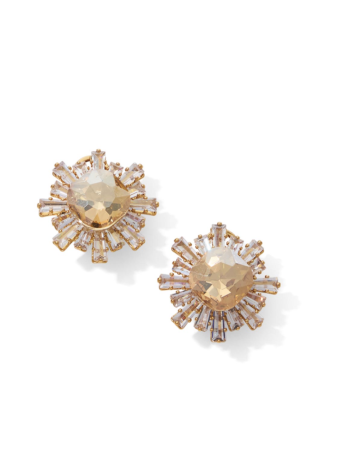 Gem Detail Button Earrings