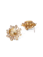 Gem Detail Button Earrings