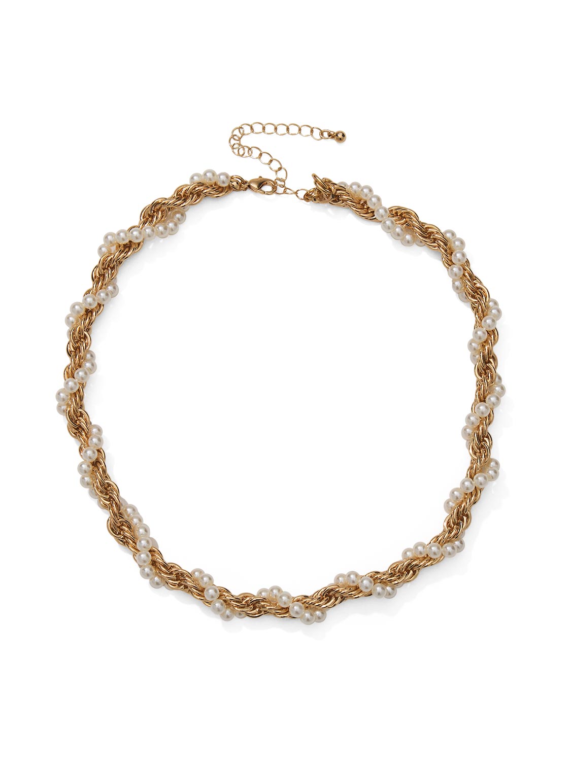 Pearl Wrap Rope Chain Necklace