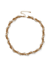 Pearl Wrap Rope Chain Necklace