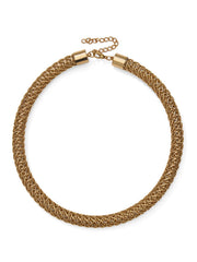 Gold Coil Collar Necklace