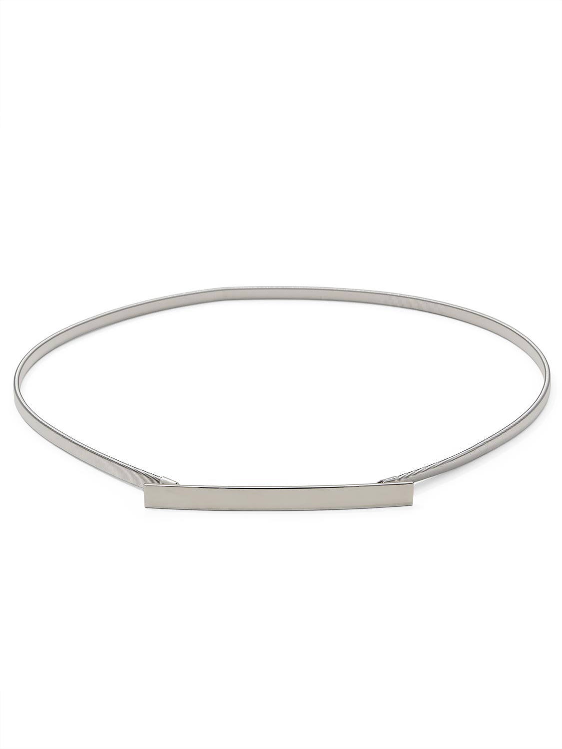 Stretch Metal Silver Belt