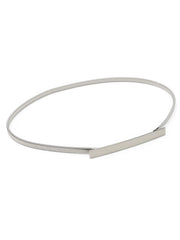 Stretch Metal Silver Belt