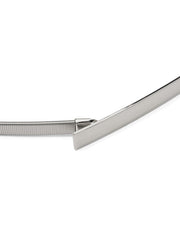 Stretch Metal Silver Belt