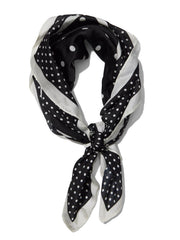 Polka Dot Silk-Like Scarf