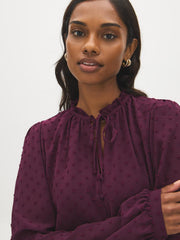 Swiss Dot Blouse
