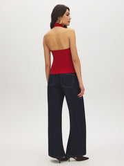 Cowl Neck Halter Top