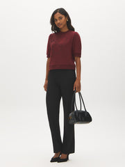 Puff Sleeve Cropped Top