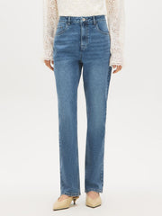 Rhinestone Straight Leg Jeans