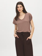 Melange Dolman Sleeve T-Shirt