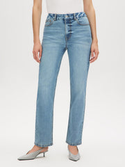 Straight Leg Denim Pants